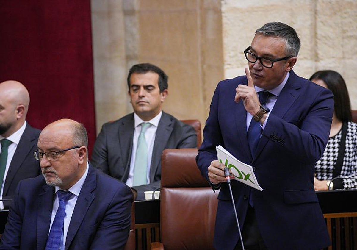 Diputados de Vox en el pleno