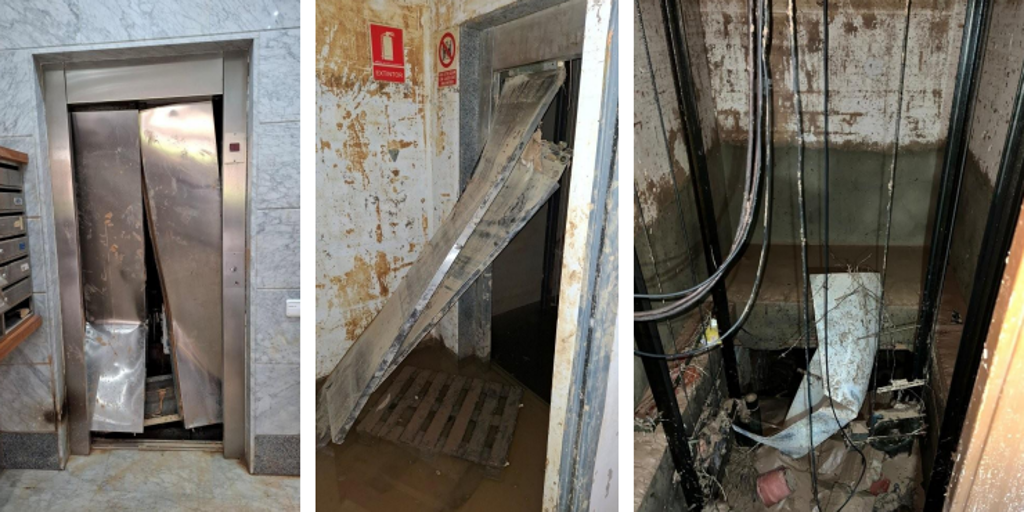 Todavía quedan 780 ascensores por reparar once meses después de la dana de Valencia