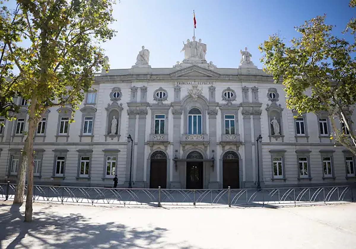 Fachada de la sede del Tribunal Supremo, a 26 de septiembre de 2025, en Madrid