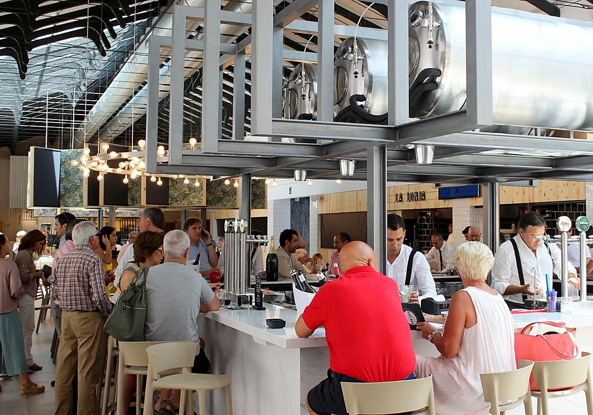 Imagen del interior del Mercado de Abastos de Estepona