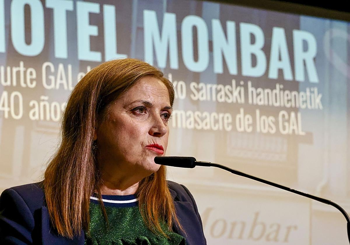 La consejera de Justicia y Derechos Humanos del Gobierno Vasco, María Jesús San José (PSE/EE)