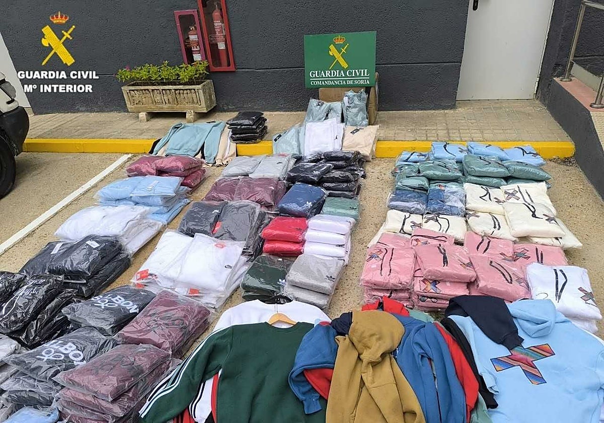 Falsificaciones de ropa de marca intervenidas