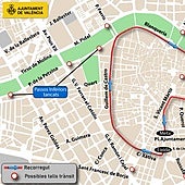 Volta a Peu de las Fallas en Valencia el domingo 5 de octubre: calles cortadas y líneas de la EMT desviadas