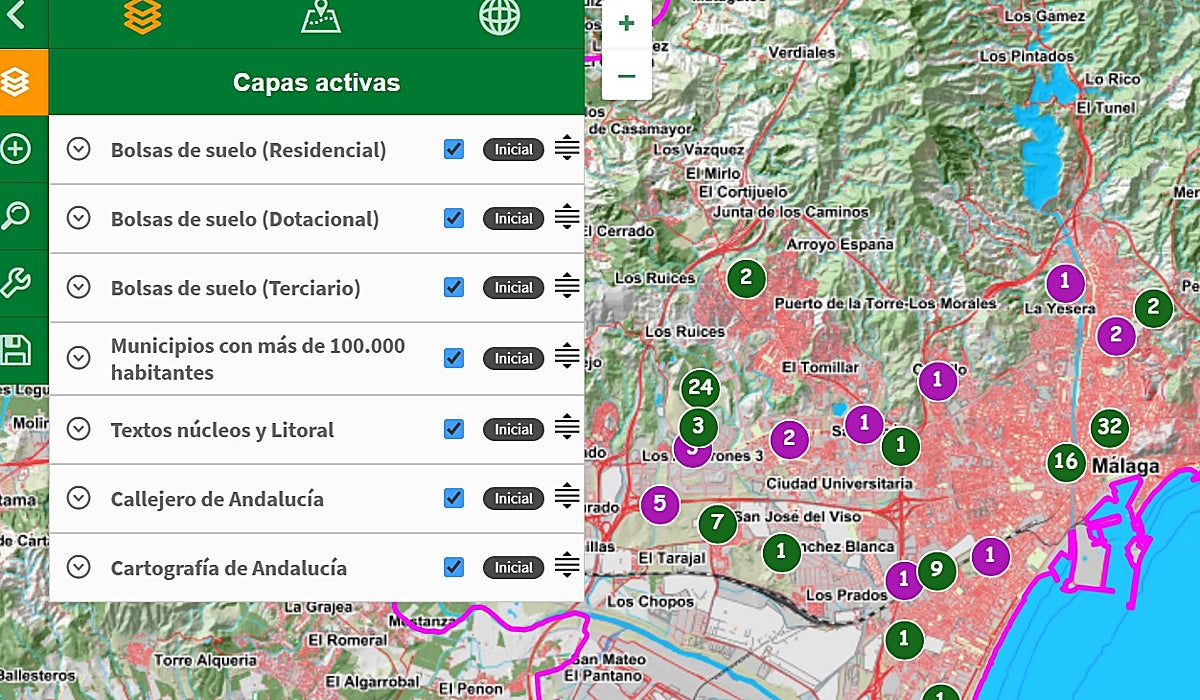 Mapa de la zona de la capital de la Costa del Sol