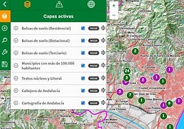 Parcelas desde la plaza de la Goleta de Málaga a las Marismas del Odiel, a golpe de click