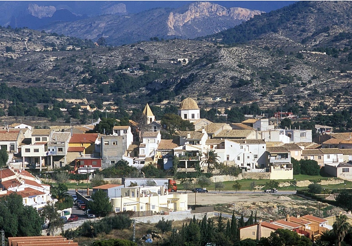 Vista panorámica de Aigües (Alicante) en una imagen de la web municipal