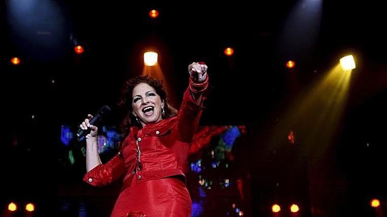 La cantante cubana Gloria Estefan durante un concierto