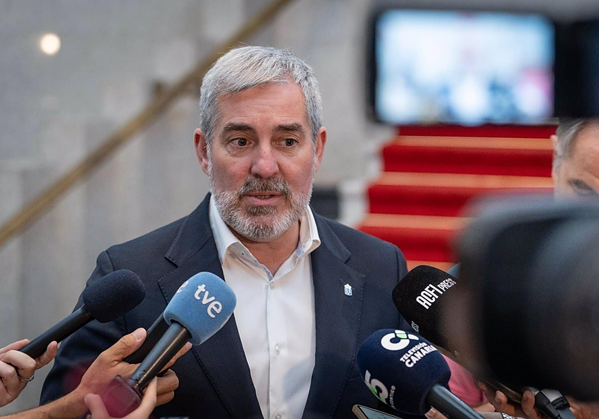 El presidente del Gobierno de Canarias, Fernando Clavijo
