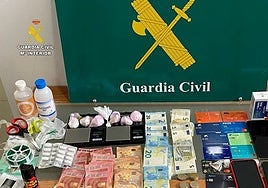 La Guardia Civil desmantela en Bargas (Toledo) un 'supermercado' de cocaína abierto las 24 horas