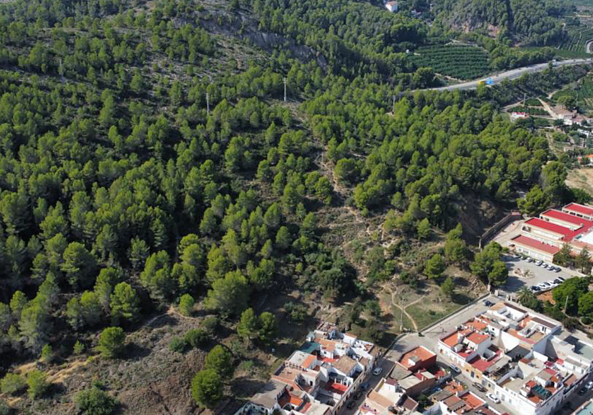 Imagen de archivo de una zona montañosa junto a la localidad valenciana de Oliva