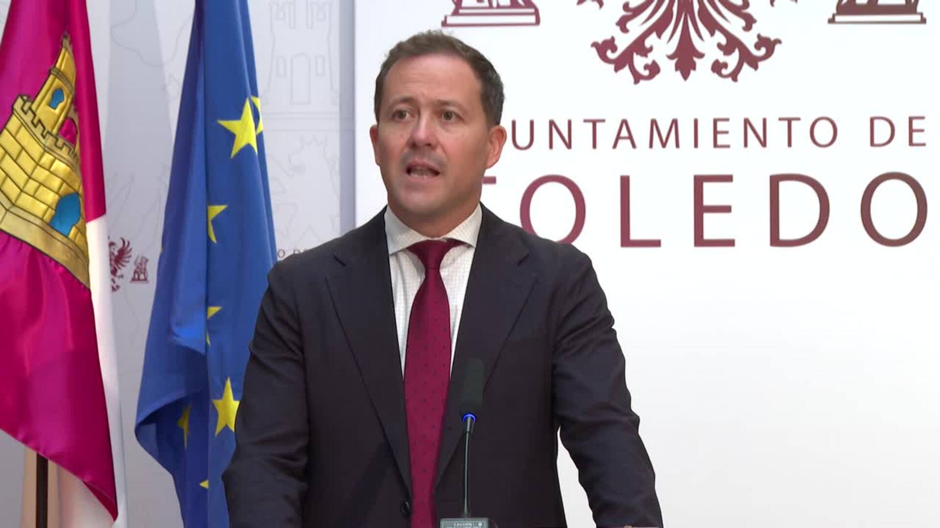 Velázquez marca a Tolón como &quot;mano negra&quot; culpable de que Toledo no tenga ayudas EDIL