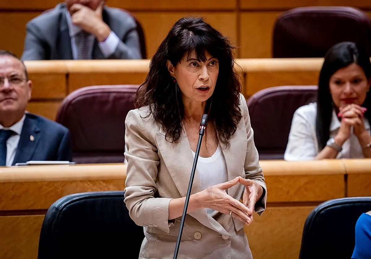 Ana Redondo en una comparecencia en el Senado