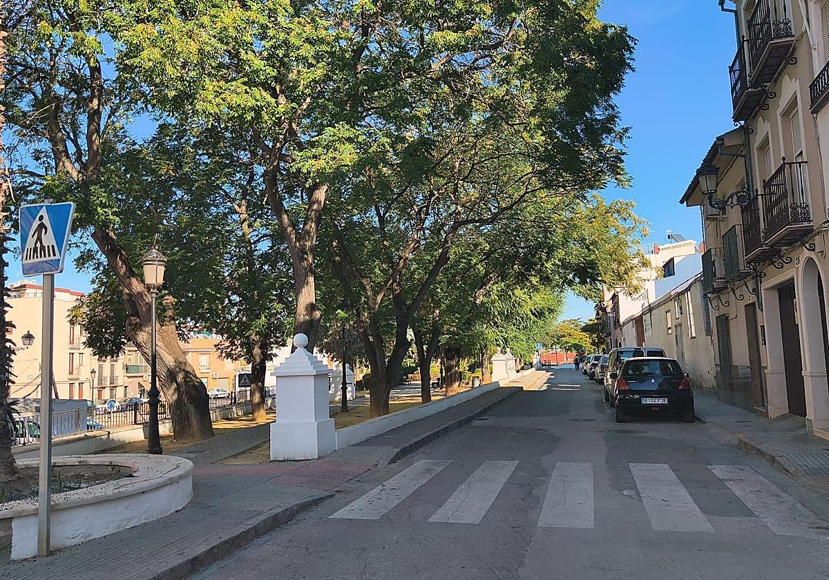 Calle donde el arrestado trató presuntamente de abusar de la niña