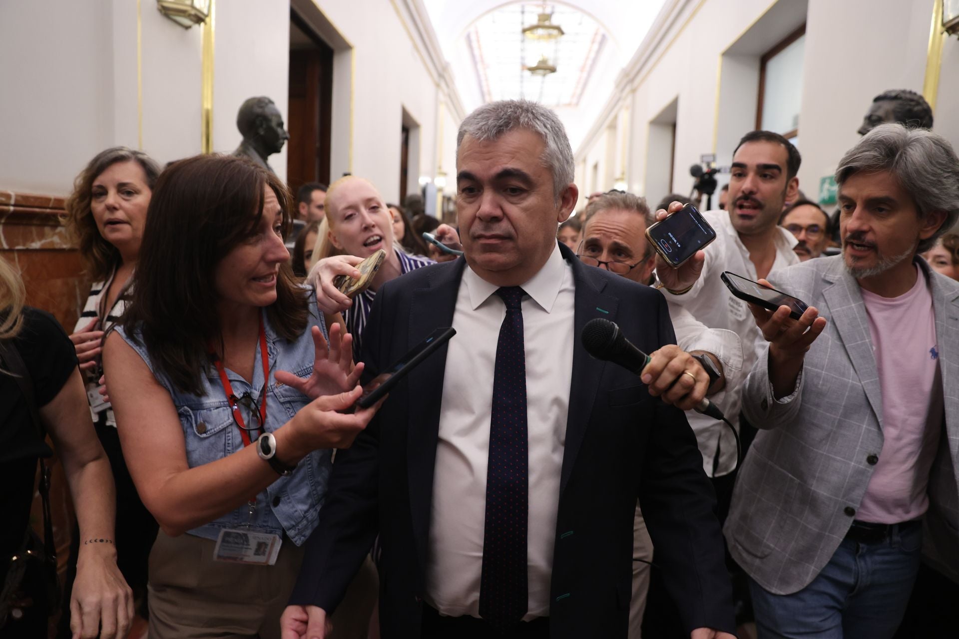 Santos Cerdán, en una imagen de este año en el Congreso