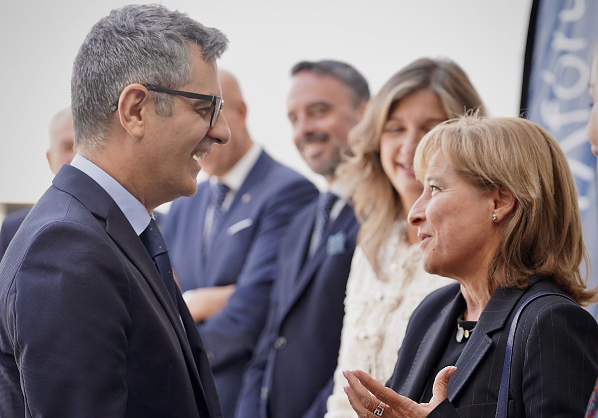 Bolaños, junto a la presidenta del Tribunal Superior de Justicia en Castilla y León, Ana del Ser