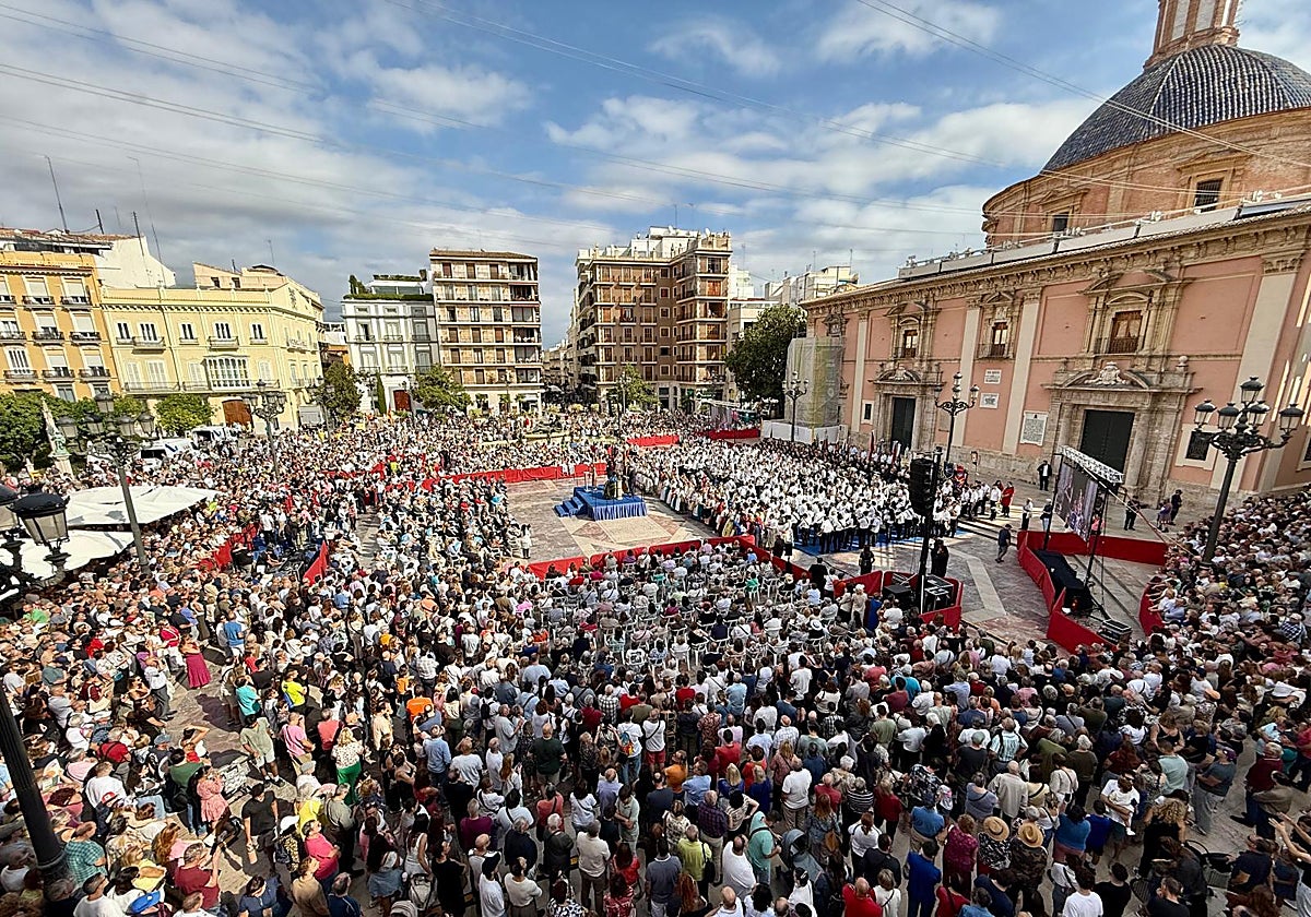 Imagen del acto del centenario del Himno de la Comunidad Valenciana