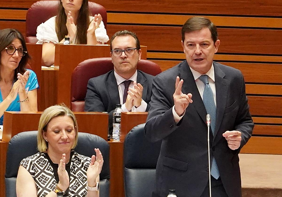 El presidente de la Junta de Castilla y León, Alfonso Fernández Mañueco