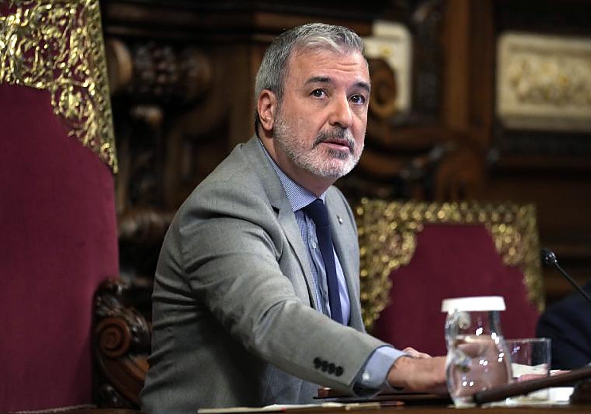 Jaume Collboni, durante un pleno municipal