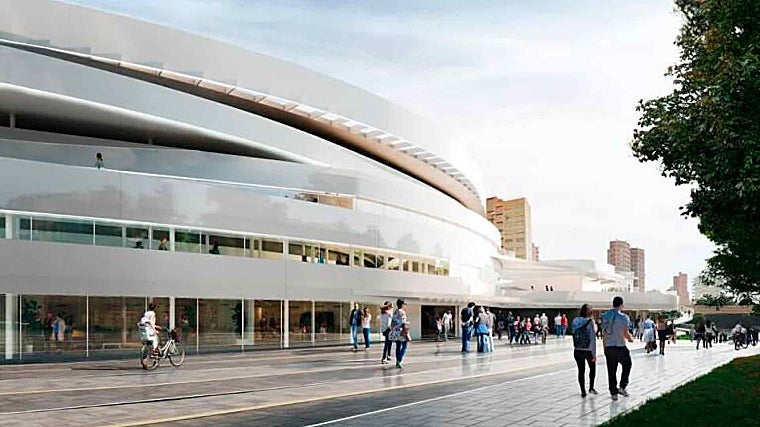 El macrocentro estará integrado con el Parque de l'Aigüera y otros entornos cercanos