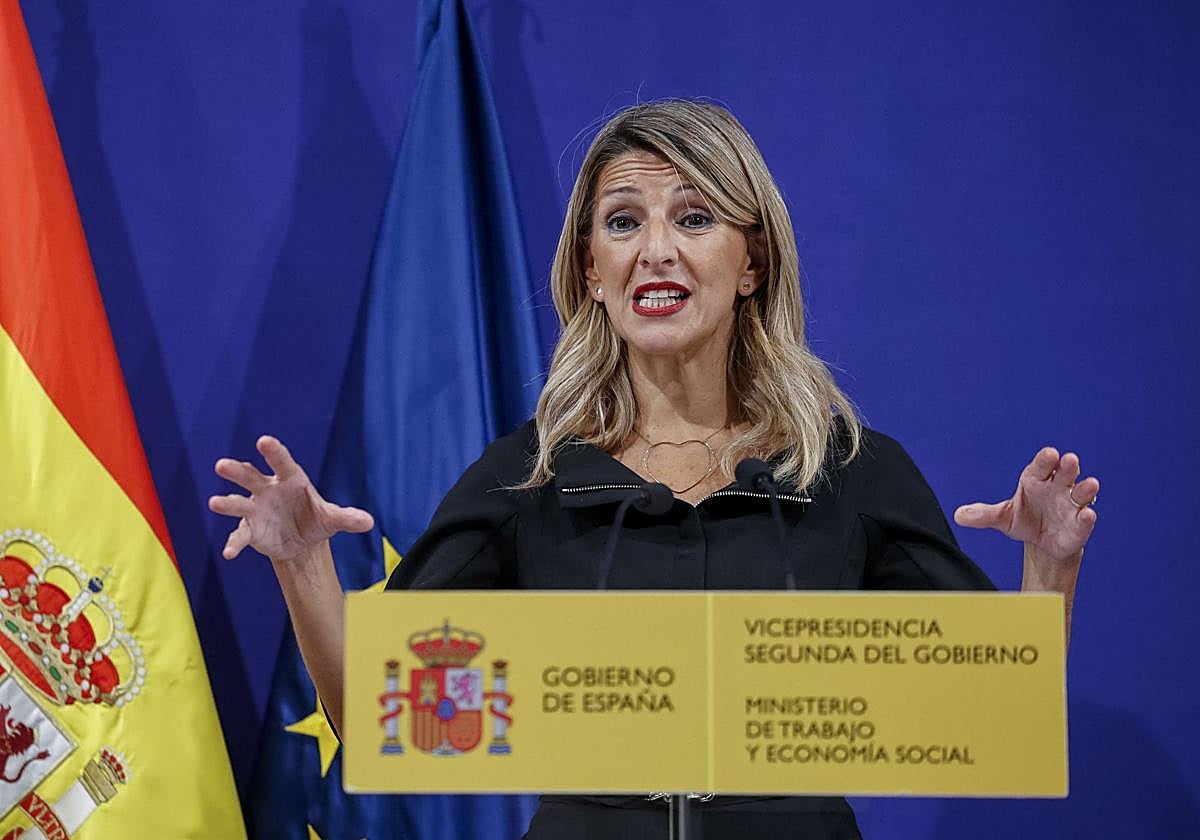 Yolanda Díaz, en una imagen de la semana pasada