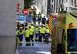Hablan los testigos del derrumbe de un edificio en la plaza de Ópera: «Yo lo he visto en vivo, ha sido como un tornado tremendo»