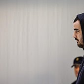 El acusado durante el juicio en la Audiencia Nacional