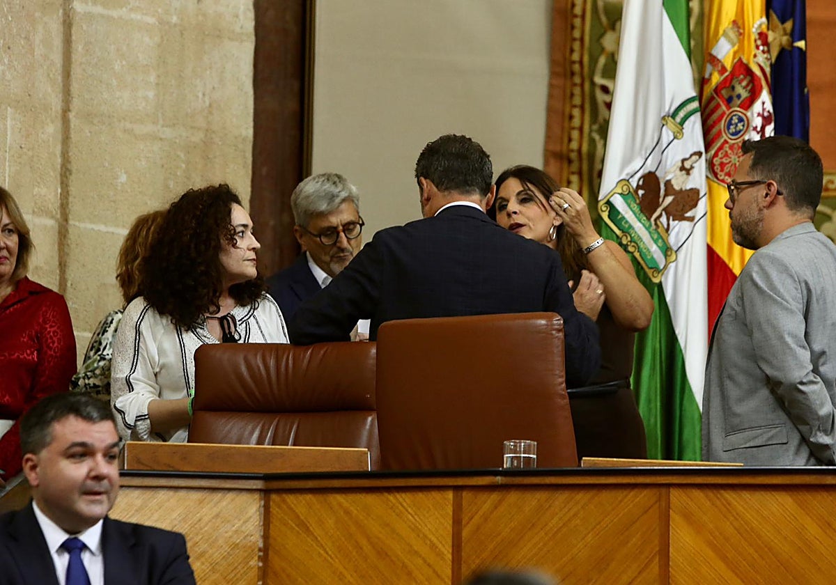 Parlamentarios del PSOE, Adelante y por Andalucía este miércoles en el pleno