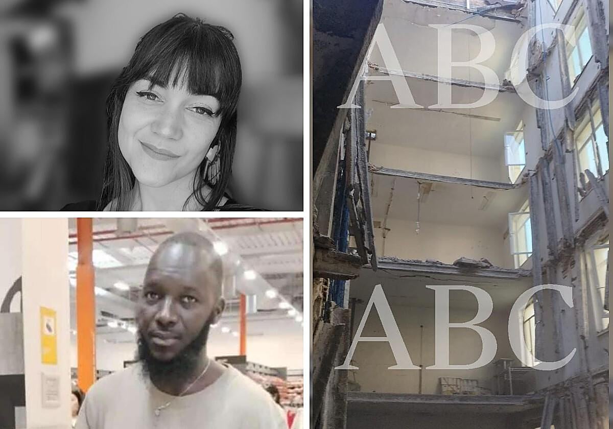 Dembele y Laura, dos de las cuatro fallecidos ayer en el derrumbe del edifcio en Ópera
