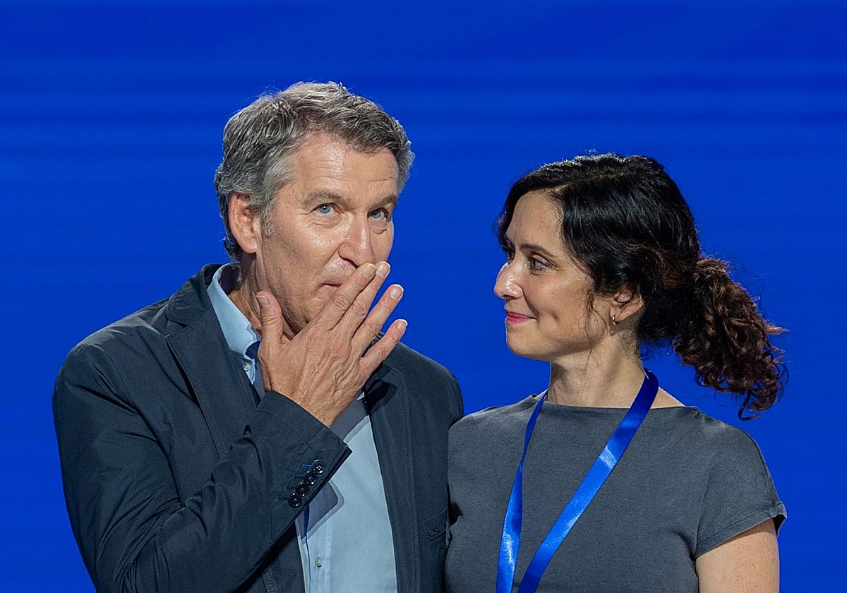 Alberto Núñez Feijóo e Isabel Díaz Ayuso