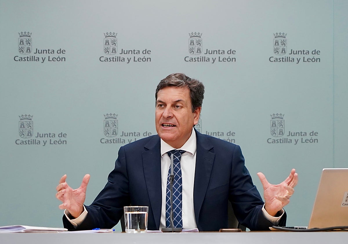 Carlos Fernández Carriedo en su comparecencia de este jueves ante los medios