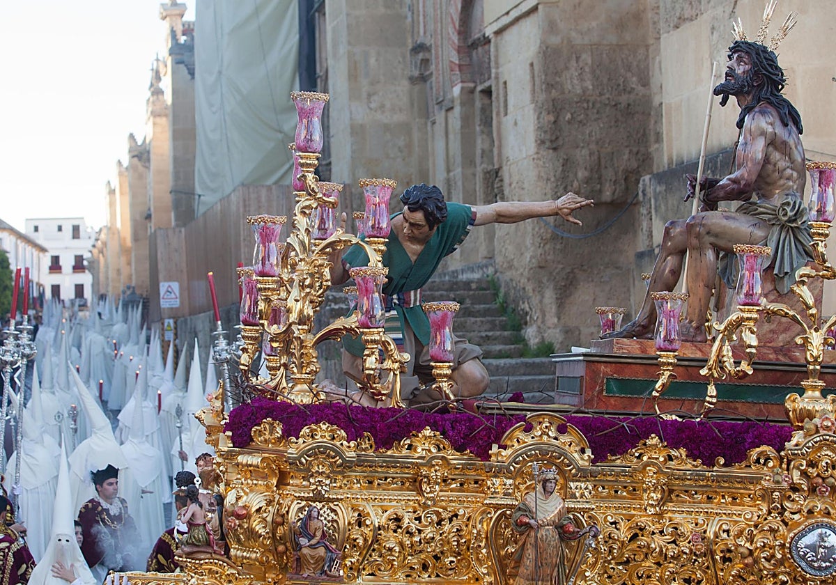Jesús Humilde en la Coronación de Espinas, en la carrera oficial