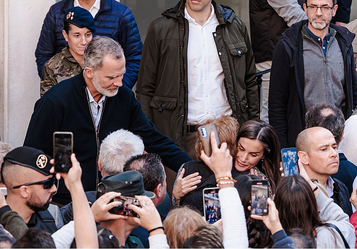 Imagen de los Reyes en Chiva (Valencia) el pasado 19 de noviembre, tres semanas después de la dana