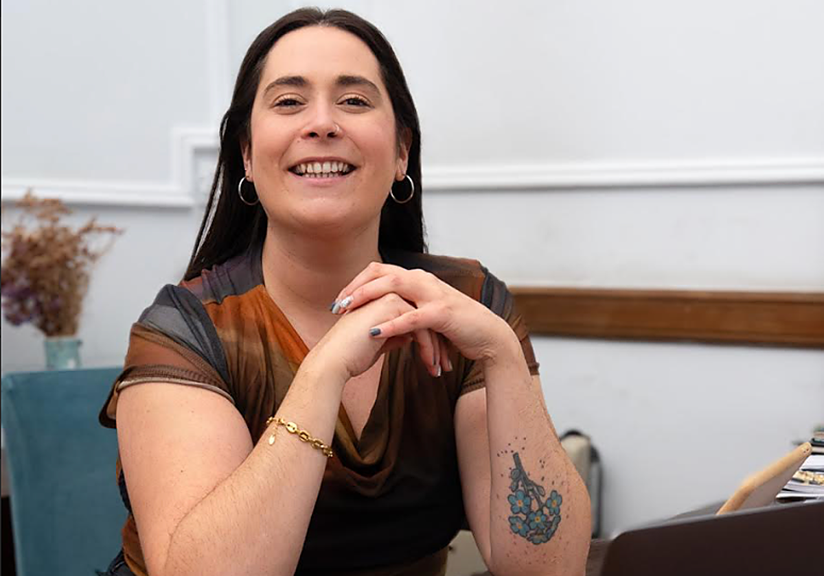 La argentina Sofía Casalla, en su despacho de Sevilla