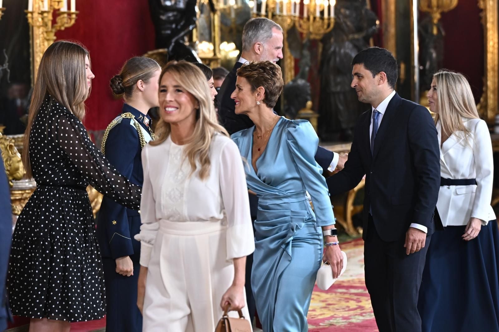 La presidenta de Navarra, María Chivite,  es una de las representantes autonómicas que ha estado hoy en Madrid