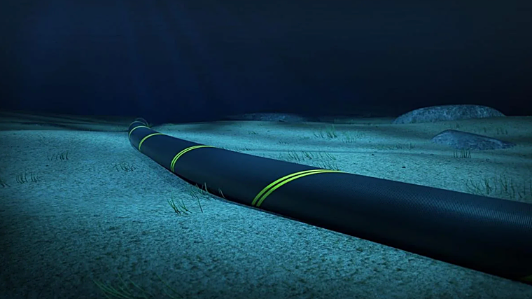 Cable submarino de alta capacidad que permite la transmisión instantánea de datos