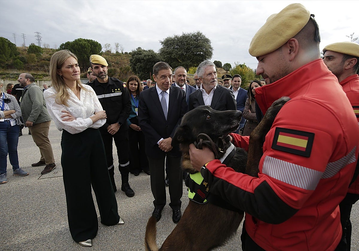 Aagesen, Planas y Grande-Marlaska, a su llegada a la convención para el Pacto de Estado frente a la «emergencia climática» en Ponferrada