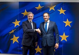 El presidente Azcón traslada al comisario europeo de Agricultura que la despoblación debe ser un condicionante en la PAC