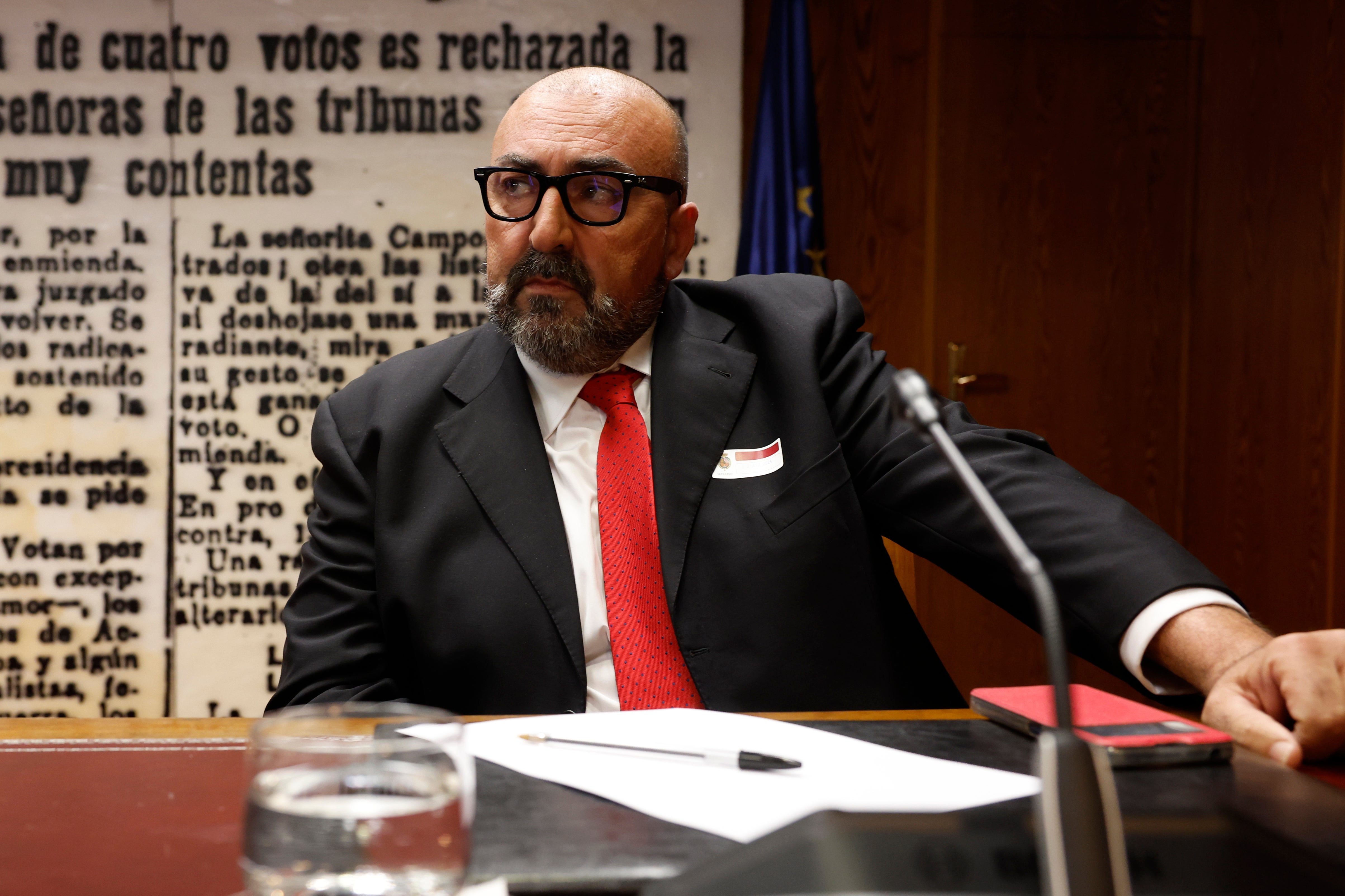 Koldo García, durante su comparecencia en el Senado