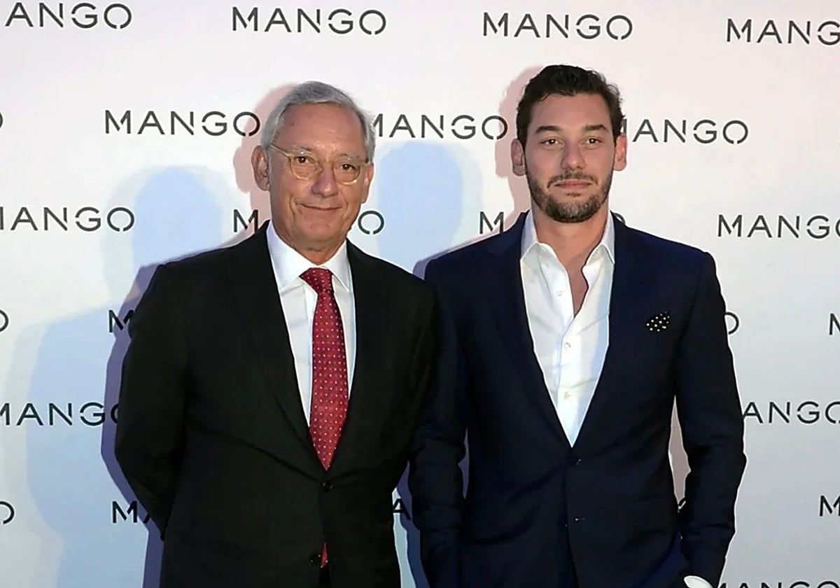 Isak Andic, fundador de Mango, junto a su hijo Jonathan
