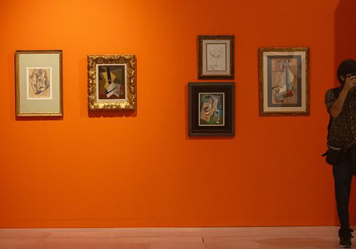 Imagen de la exposición, pero sin el cuadro de Picasso