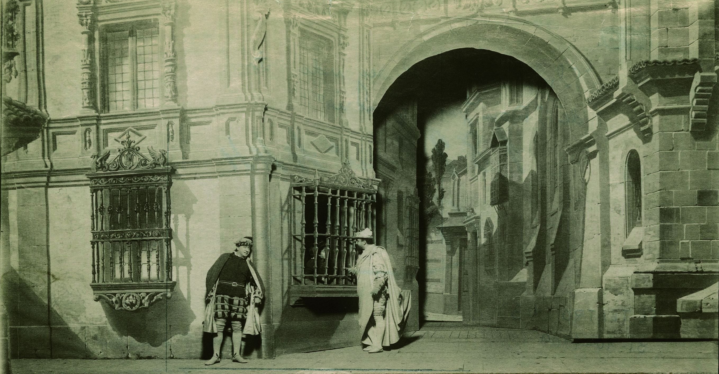 Acto II de la obra 'Don Juan Tenorio', en La Comedia en 1899