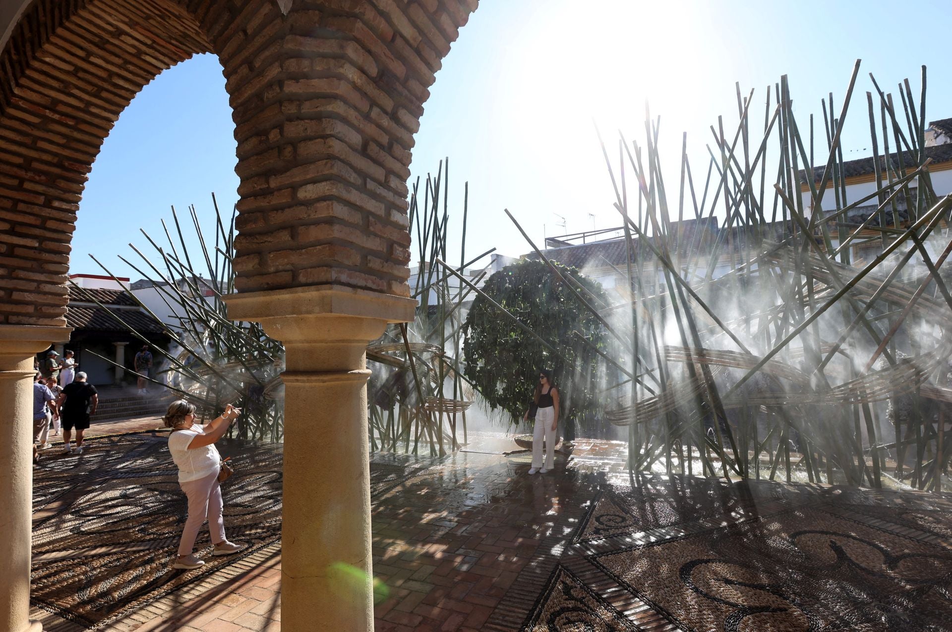 Las multitudinarias visitas a los patios de Flora en Córdoba, en imágenes