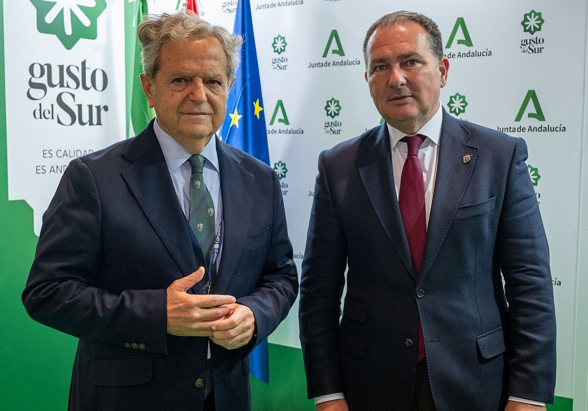 El presidente de la Diputación de Córdoba, Salvador Fuentes, y el de Huelva, David Toscano