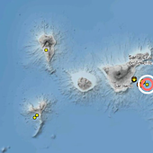 El IGN registra un terremoto de magnitud 3,4 entre Tenerife y Gran Canaria
