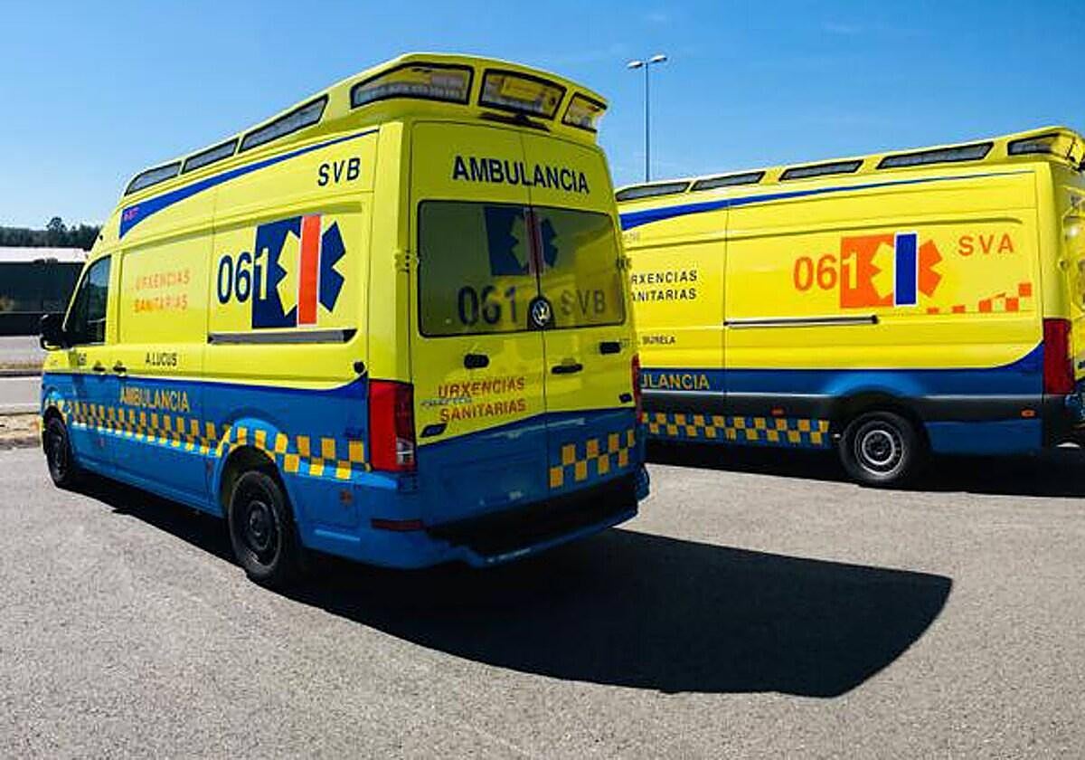 Una ambulancia del 061 de Galicia.