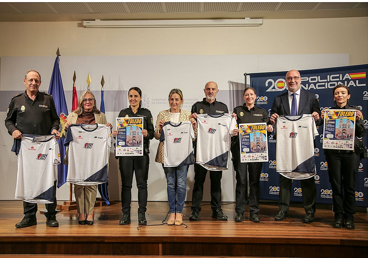 Presentación de la carrera solidaria de la Policía Nacional 'Ruta 091'