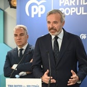 Imagen - «No estamos dispuestos a soportarlo», ha incidido el presidente aragonés junto a Elías Bendodo, hoy en Zaragoza