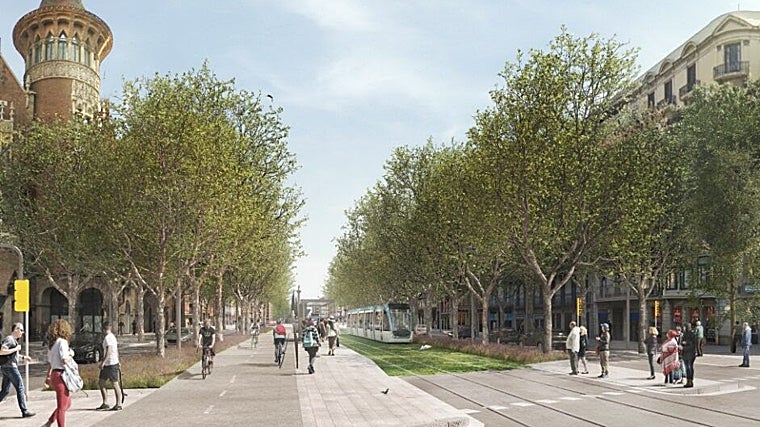 Tramo entre Verdaguer y Passeig de Gràcia