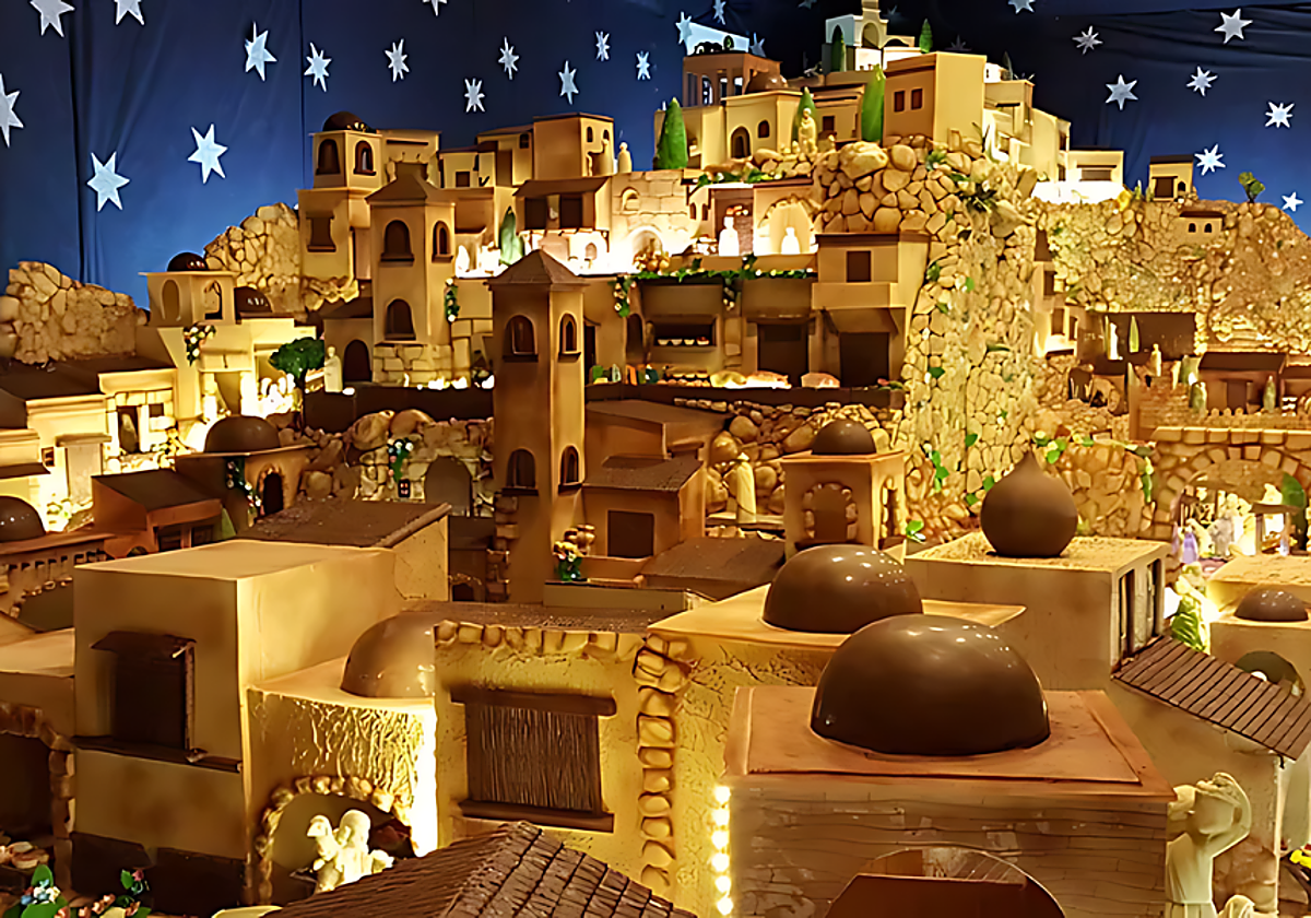 Belén gigante de chocolate de Rute