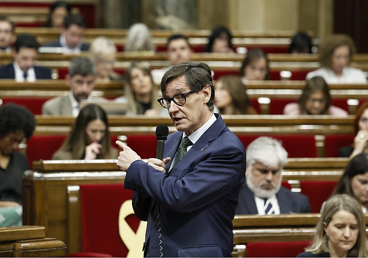 Illa, durante la sesión de control al Govern en el Parlament